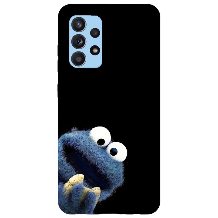 Husa compatibila cu Samsung Galaxy A72 4G model Cookie Monster, Silicon, TPU, Viceversa