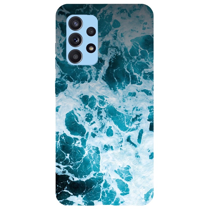 Husa compatibila cu Samsung Galaxy A72 5G model Crushing waves, Silicon, TPU, Viceversa