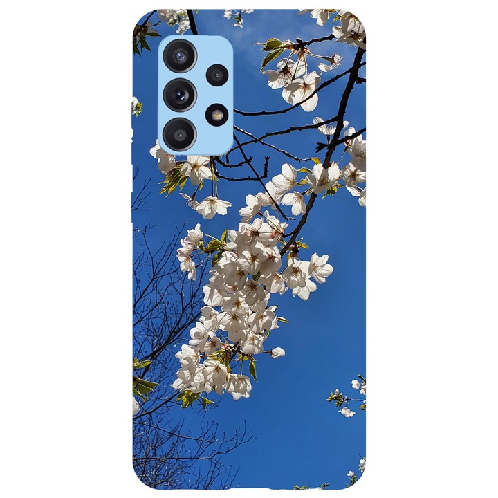 Калъф, съвместим с модел Samsung Galaxy A03 Cherries Blossom, Silicon, TPU, обратно
