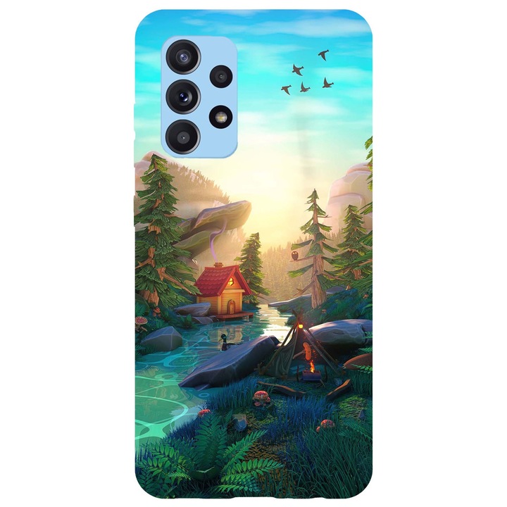 Husa compatibila cu Samsung Galaxy A53 5G model Deep into nature, Silicon, TPU, Viceversa