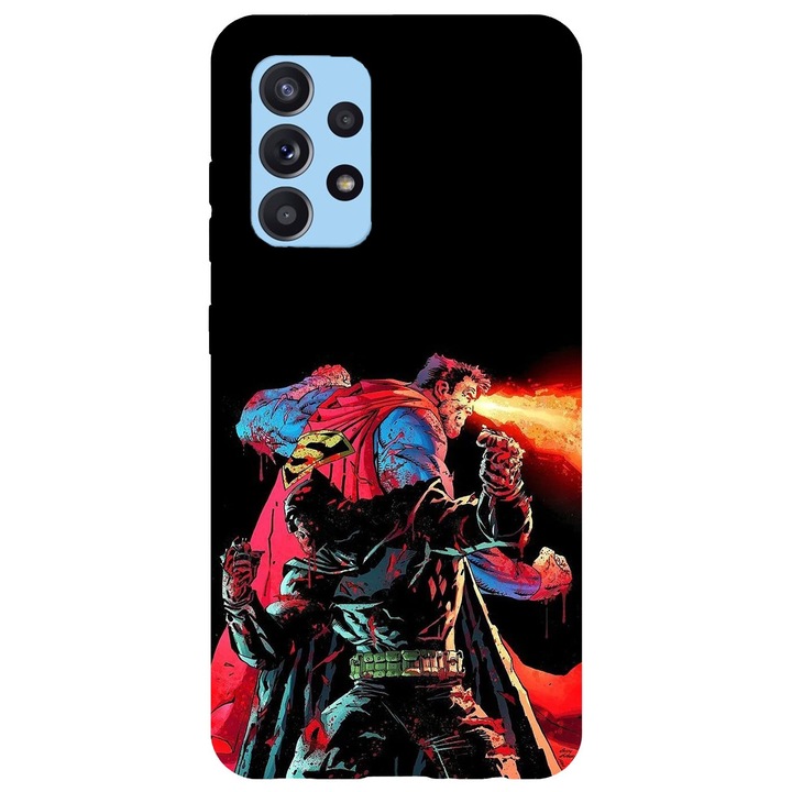 A burkolat kompatibilis a Samsung Galaxy A53 5G Batman & Superman modellel, szilikon, TPU, Viceversa