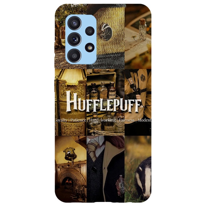 Кейс съвместим с Samsung Galaxy A51 5G модел Hufflepuff, силикон, TPU, обратно