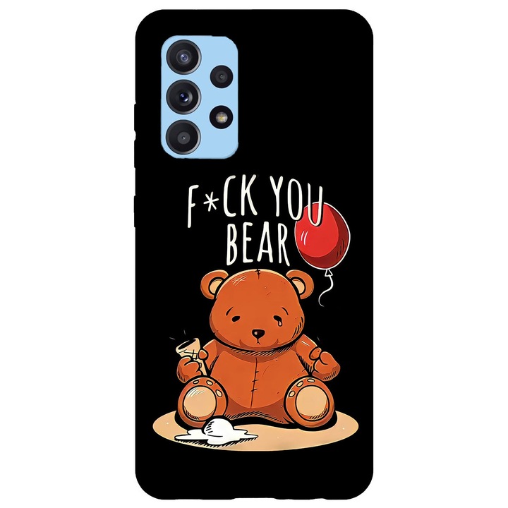 Кейс съвместим с модел Samsung Galaxy A42 5G I hate bears, силикон, TPU, обратното