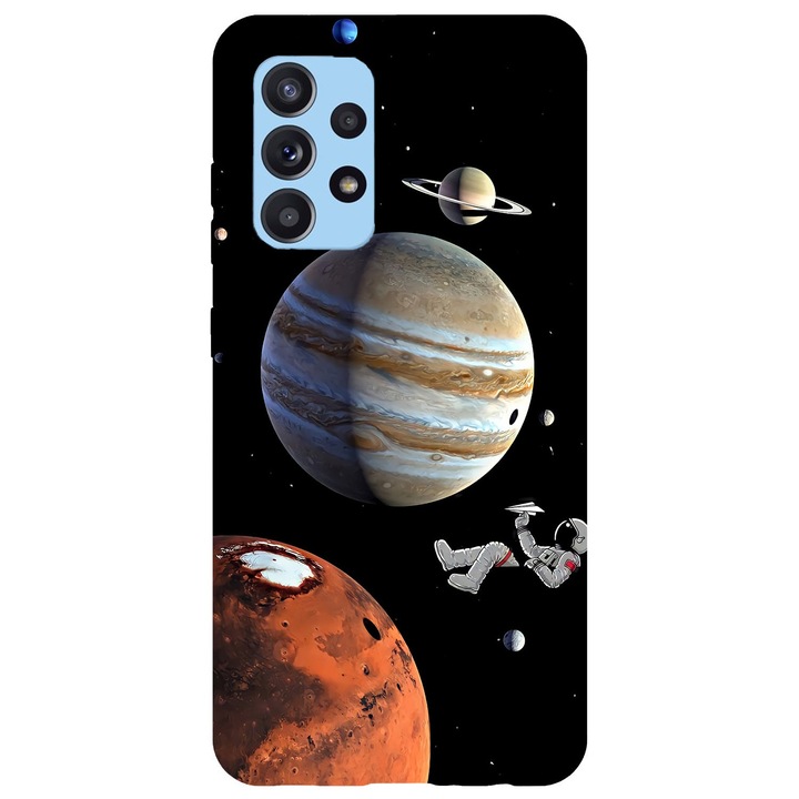 Капак, съвместим с модел Samsung Galaxy A03 Living Among Planets, Silicon, TPU, обратното