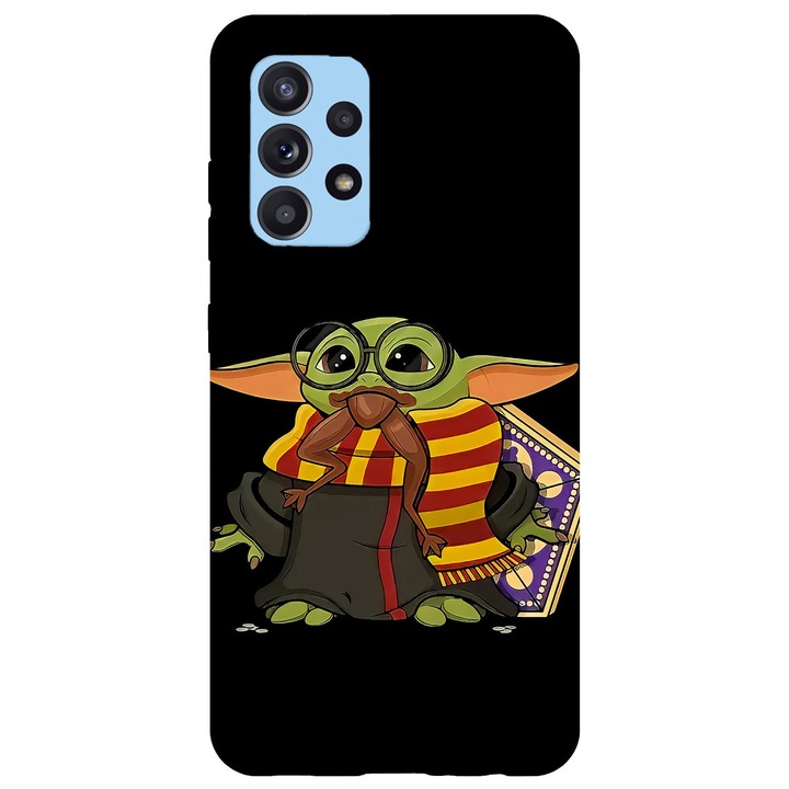 Husa compatibila cu Samsung Galaxy A72 5G model Hogwarts Baby Yoda, Silicon, TPU, Viceversa