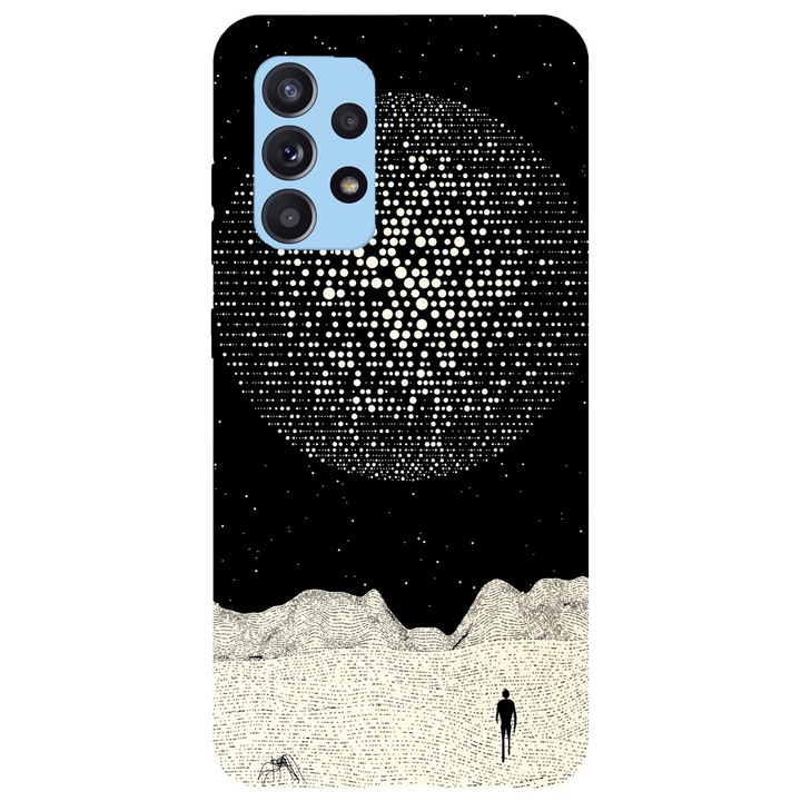 Кейс съвместим с модел Samsung Galaxy A51 5G Lost in Cosmos, силикон, TPU, обратното