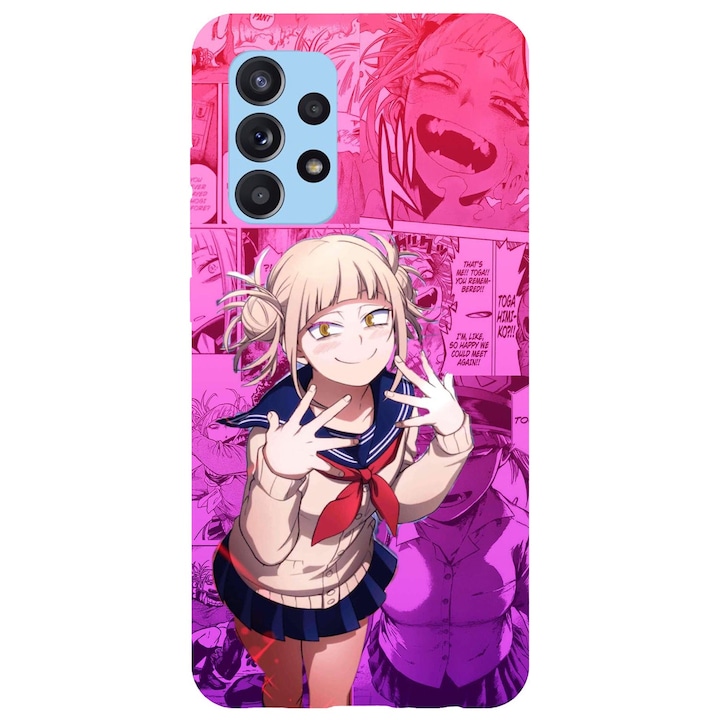 Husa compatibila cu Samsung Galaxy A71 5G model Himiko Toga My hero academia, Silicon, TPU, Viceversa