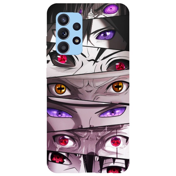 Tok kompatibilis a Samsung Galaxy A52s 5G modellel Naruto Eyes Jutsu, szilícium, TPU, Viceversa