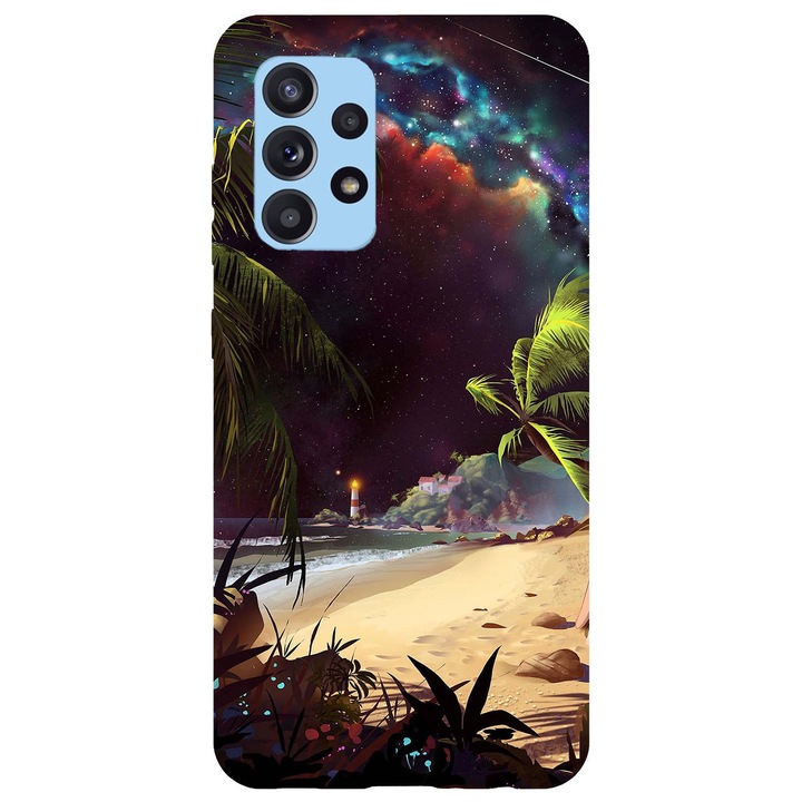 Husa compatibila cu Samsung Galaxy A72 5G model Nebula island, Silicon, TPU, Viceversa