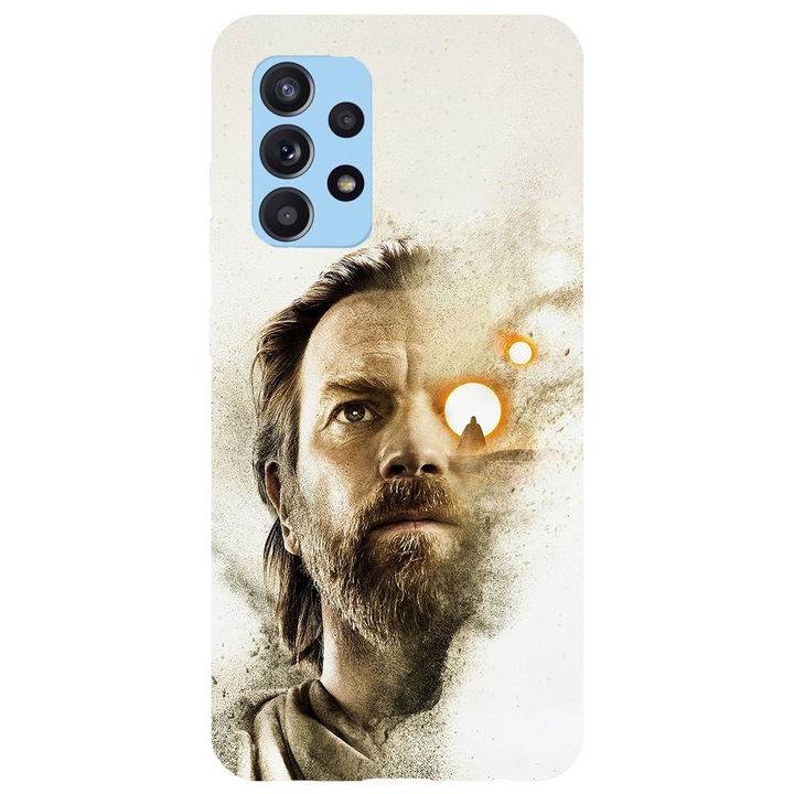 Husa compatibila cu Samsung Galaxy A22 4G model Obi- Wan Kenobi, Silicon, TPU, Viceversa
