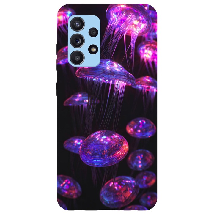 Капак, съвместим с модел Samsung Galaxy A51 5G Neon Jellyfish, силикон, TPU, обратното
