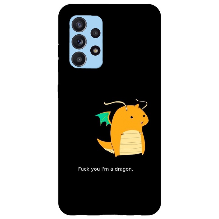 Кейс съвместим с модел Samsung Galaxy A51 5G Имам дракон, Силикон, TPU, Обратно