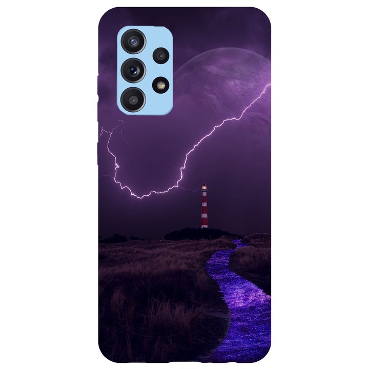 Husa compatibila cu Samsung Galaxy A33 5G model Lightning storm, Silicon, TPU, Viceversa