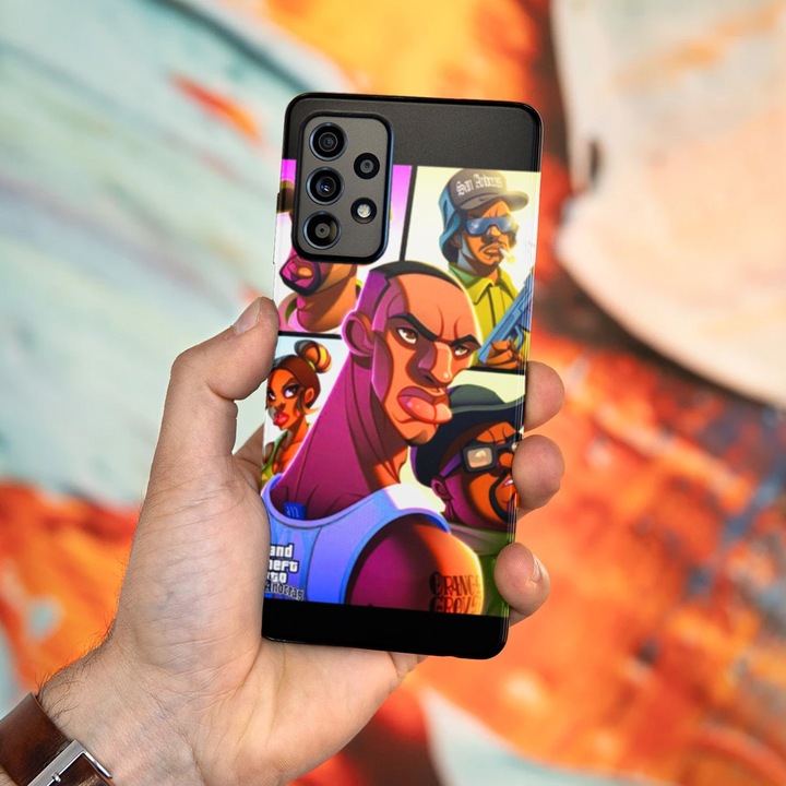 A tok kompatibilis a Samsung Galaxy A42 5G San Andreas modellel, szilikonnal, TPU-val, Viceversával