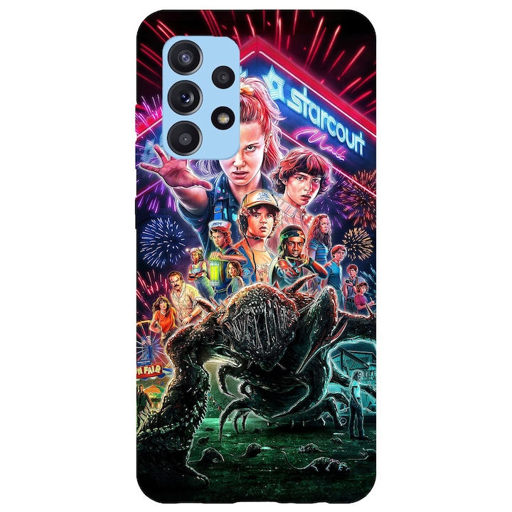 A tok kompatibilis a Samsung Galaxy A52 4G modellel, Stranger Things, szilikon, TPU, Viceversa