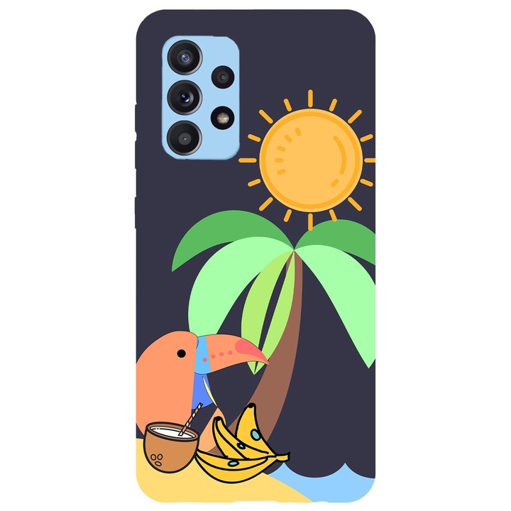 Husa compatibila cu Samsung Galaxy A52 4G model Tropical Life, Silicon, TPU, Viceversa