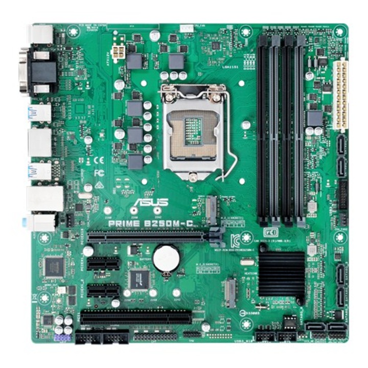 Дънна платка ASUS PRIME B250M-C, Socket 1151