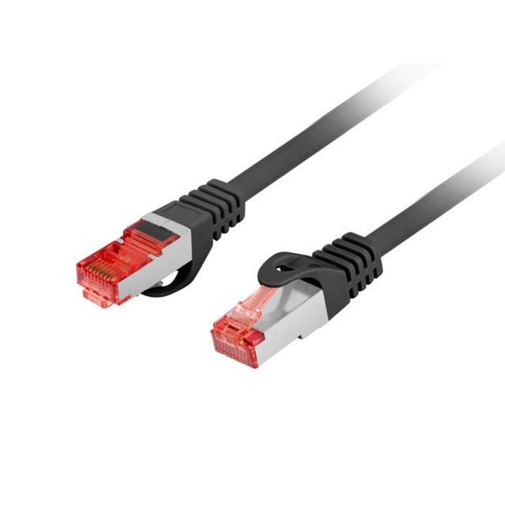 Кабел Lanberg FTP Patch cord, 3 m, черен