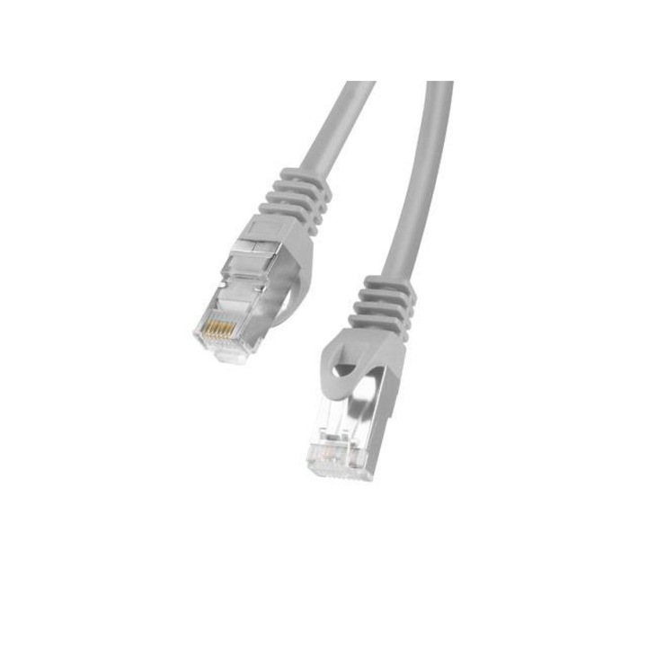 Кабел Lanberg FTP Patch cord, 10 m, Sив