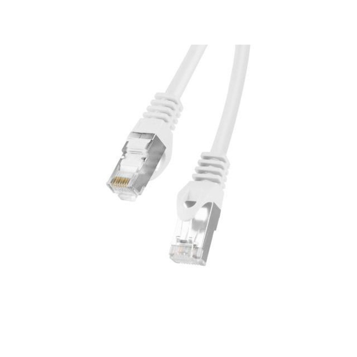 Кабел Lanberg FTP Patch cord, 0.25 m, Бял