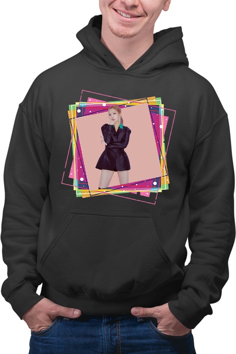 Hanorac barbati I-DLE Concert I Never Die SOOJIN Jeon So-yeon, Negru