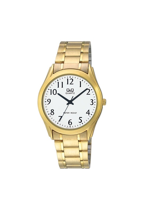 Q&Q, Ceas cu 3 indicatoare si bratara metalica, Auriu