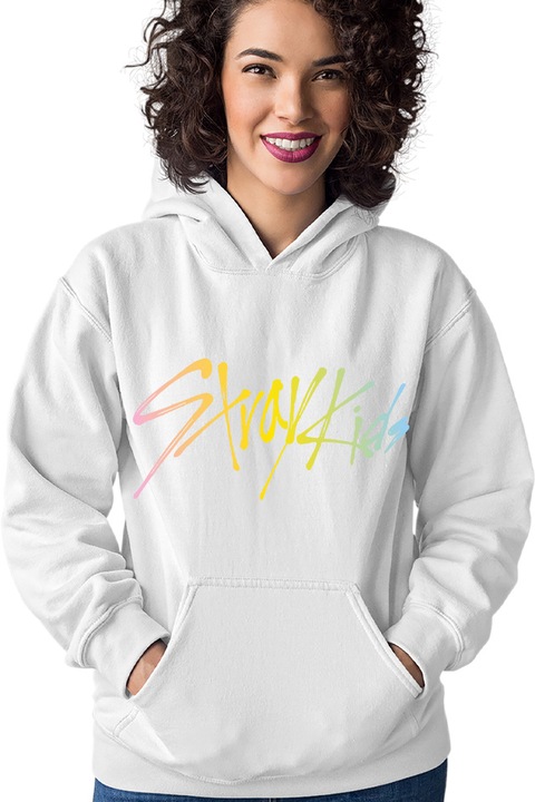 Hanorac dama Stray Kids Logo K-Pop Korea Sing Idol Group, Alb