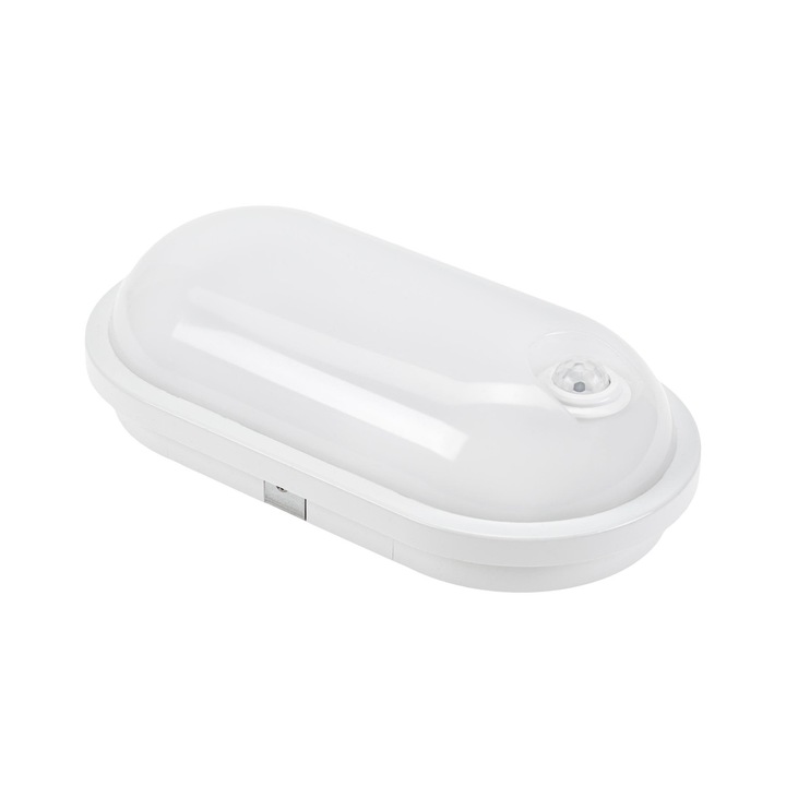 LED стенна лампа 20W, със сензор за движение, IP54 защита, 1850 lm, естествена светлина (4000 K), Spectrum LED