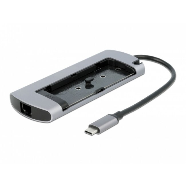 Докинг станция Delock USB-C, M.2 слот за SSD, HDMI, 4K30Hz, Gigabit LAN ...