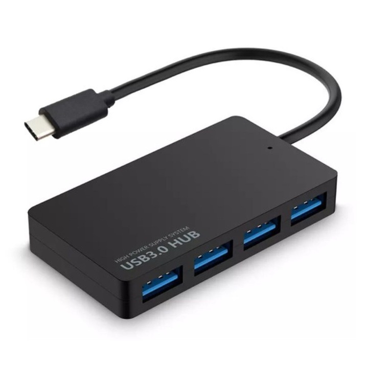 Сплитер Порт Репликатор, Zenwire, Хъб, USB-C 4x USB 3.0