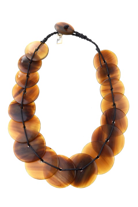 Колие, Gloria Maris, Agata345 Brown, 50 см