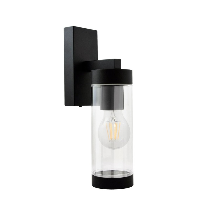 Aplica exterior Spectra, 1 x E27, IP 44, negru