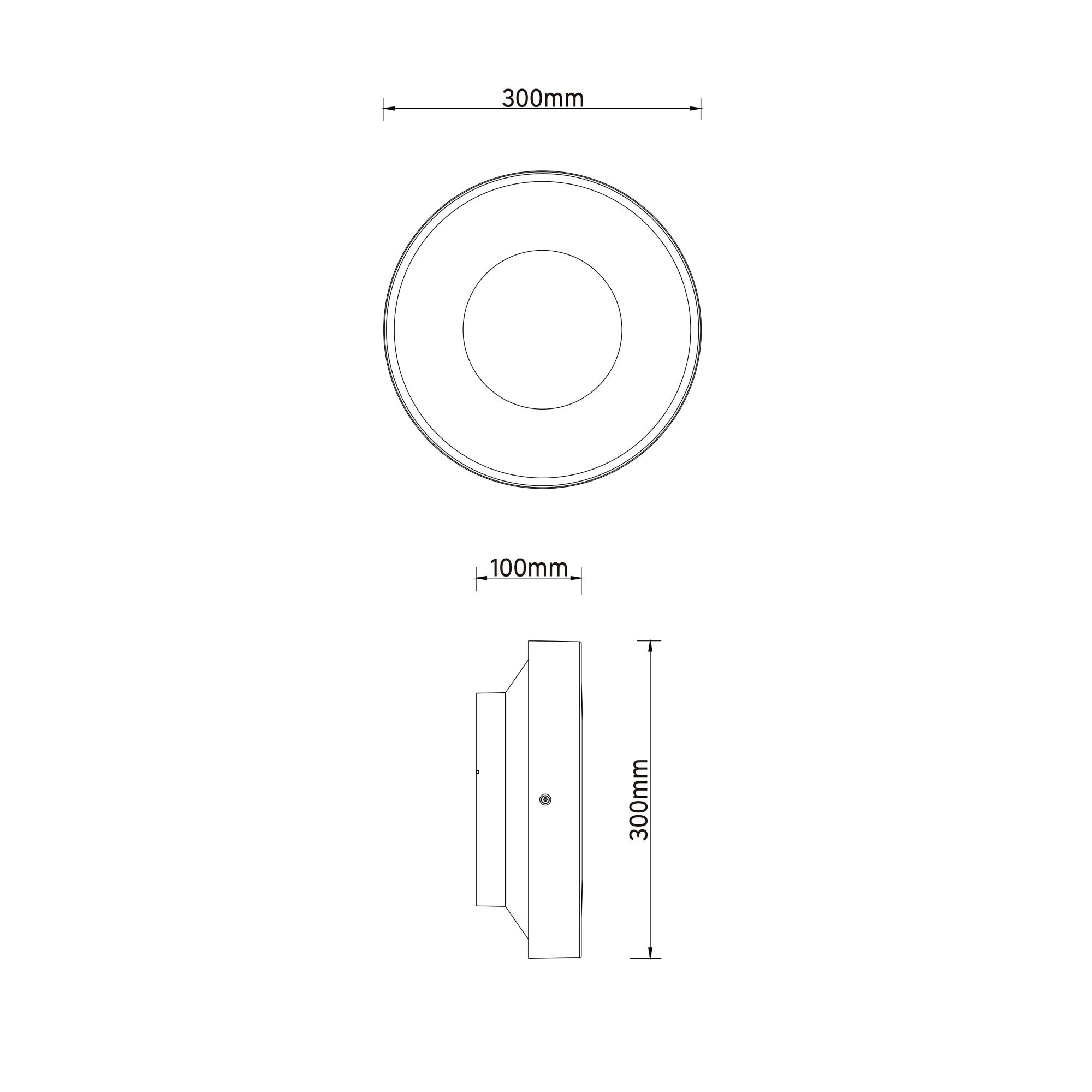 Плафон Mitsu, 1 x E27, 25W, IP44, кръгъл черен - eMAG.bg