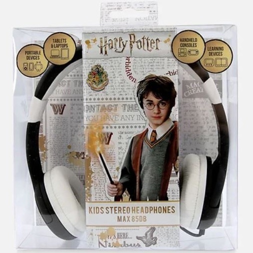 Casti Otl Harry Potter Hogw Negru/alb