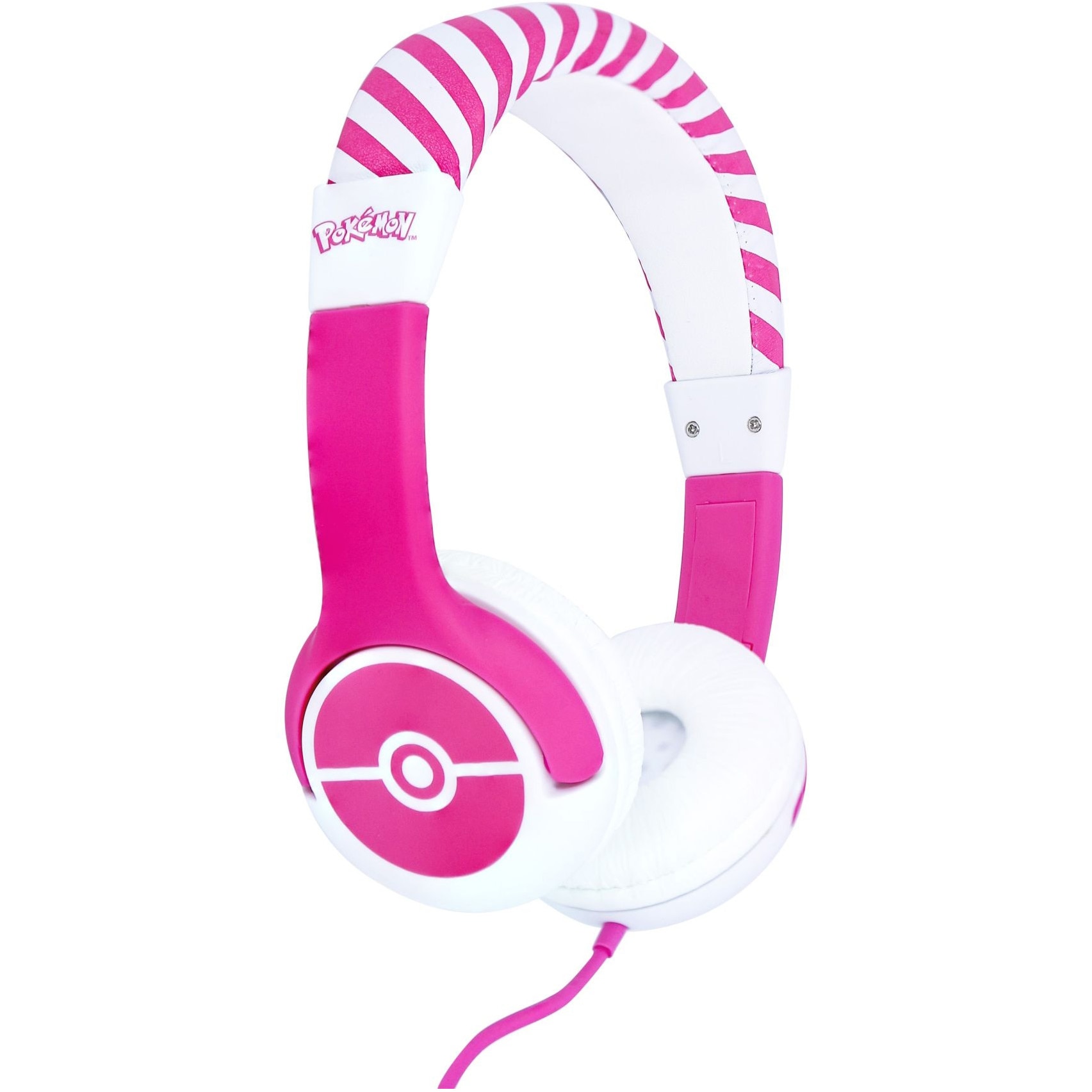 Casti OTL pentru copii, Pokemon Pokeball Pink