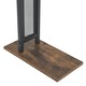 Suport prosoape, en.casa, Telavi, 88 x 40 x 20 cm, otel, mdf, negru, efect lemn