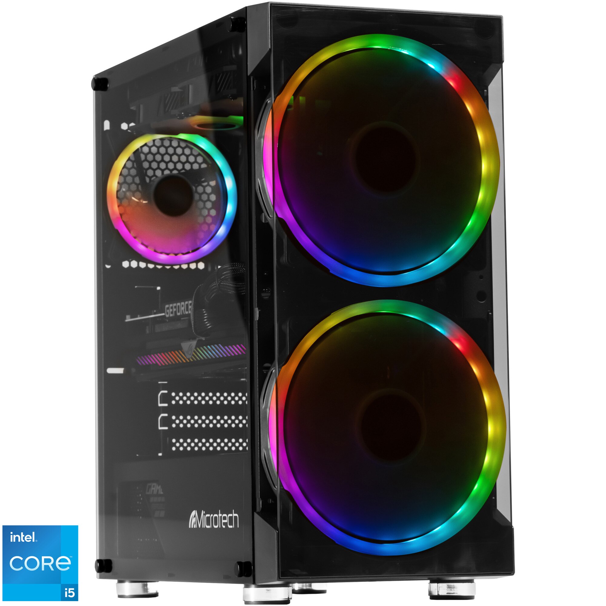 Microtech Ludix asztali számítógépes játékrendszer Intel Core i5-12400f ...