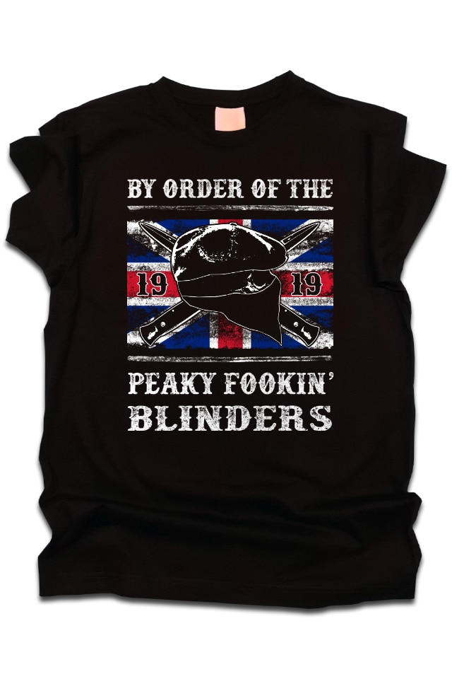 T-shirt Peaky Blinders Officiel - Logo Soundtrack 1919, Coton, Coupe Unisexe (noir) - 13