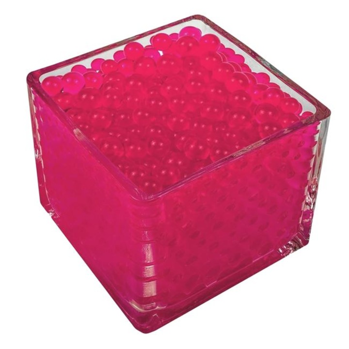 Bile Decorative din Hidrogel Vidrix, Roz, Biodegradabile, Aspect Siliconat, 10 gr