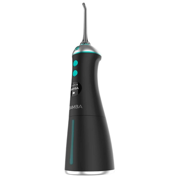 Орален иригатор Bamba ToothCare 1100 Jet Liberty, Преносим, 6 режима на използване, 6 мундщука, LED дисплей, капацитет 280 ml, 8 настройки на налягането, IPX7, USB зареждане и чанта за пътуване, 043144