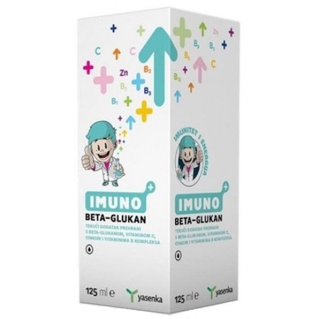 Sirop Imunitate Copii cu Beta Glucan 500mg, Vitamina C si Zinc, 125ML