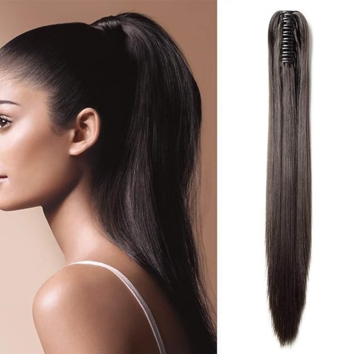 Extensie de par Coada par SATEN dreapta, tip cleste, 60 cm, Animis Beauty ®, fibra sintetica cu aspect natural