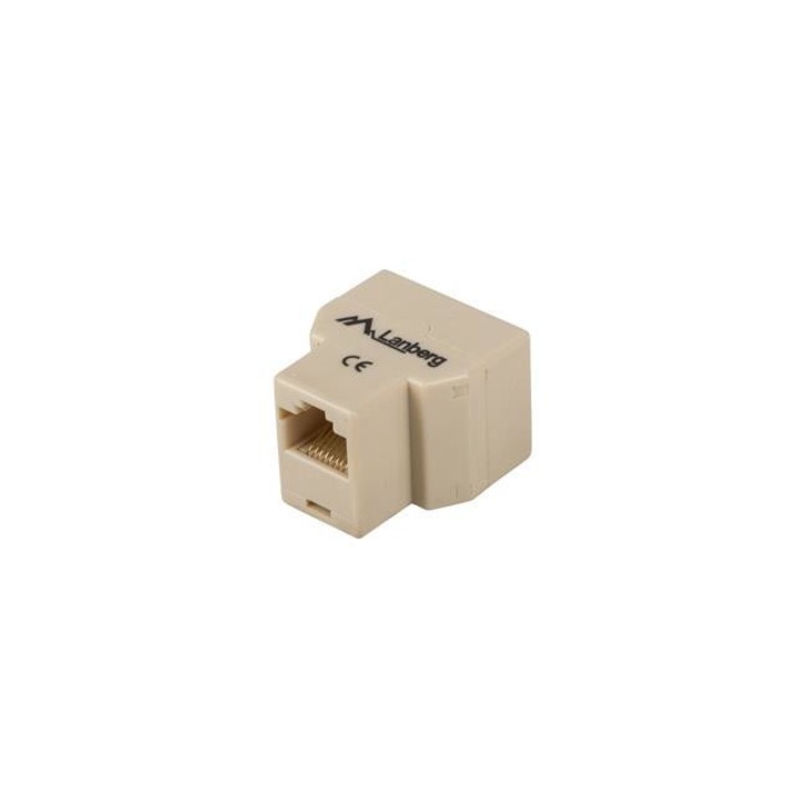 Lanberg адаптер, мрежов RJ-45, бял
