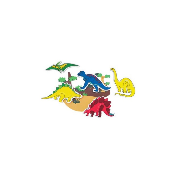 Set de Jucarie de baie, dinosauri, 13 bucati, Edushape, 547009