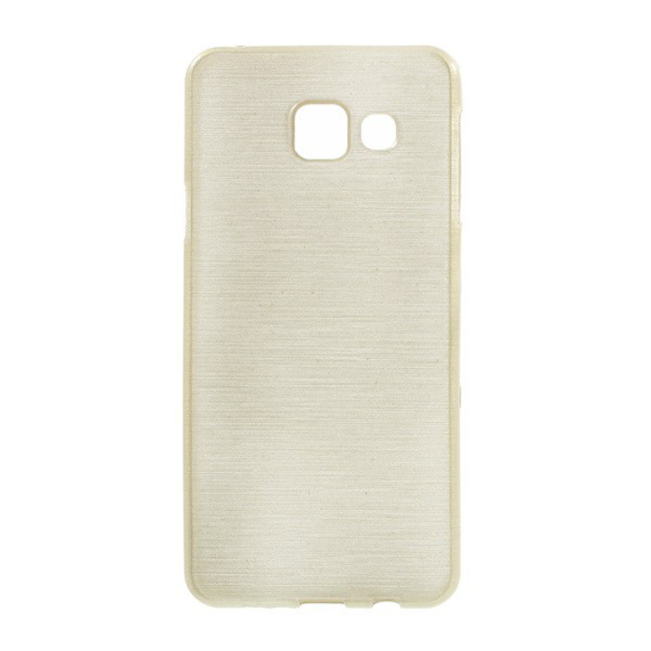 Szilikon telefonvédő (szálcsiszolt minta) ARANY [Samsung Galaxy A3 (2016) SM-A310F] (5996457644902)