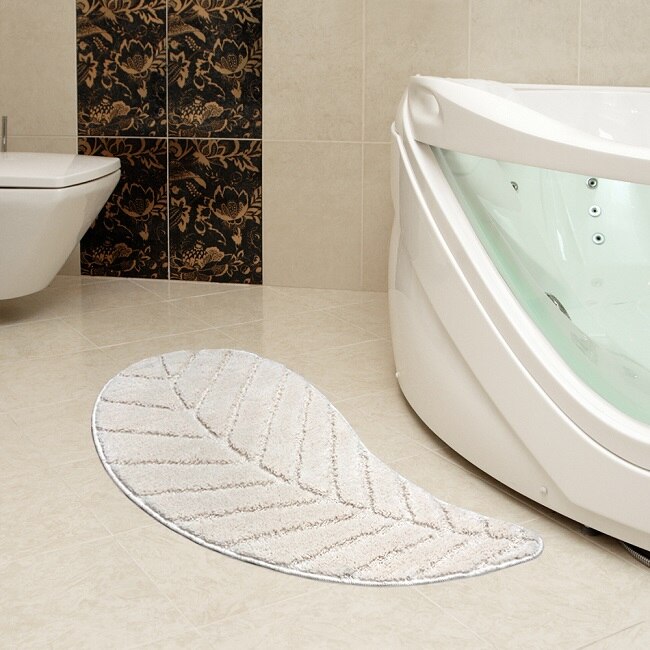 Tappeto Bagno Morbido Fiori – Verde, 50x110 Cm, In Spugna Di Polipropilene, Fondo Antiscivolo, Lavabile In Lavatrice, Made In Italy