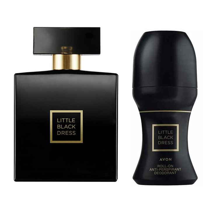 Set apa de parfum Little Black Dress, Avon, 50 ml