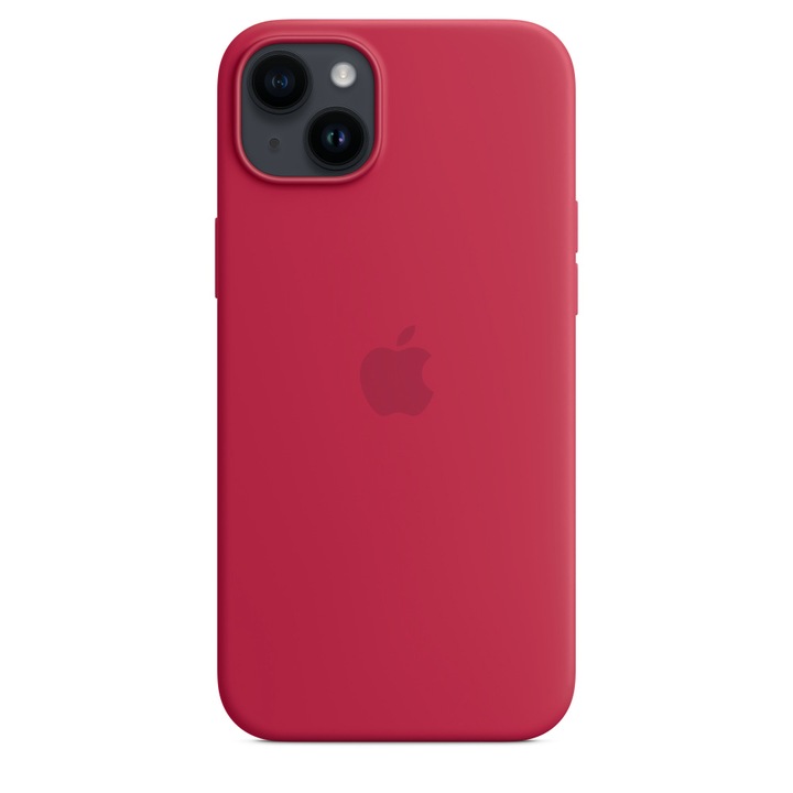 Калъф за Apple iPhone 14, Силиконов, Малина