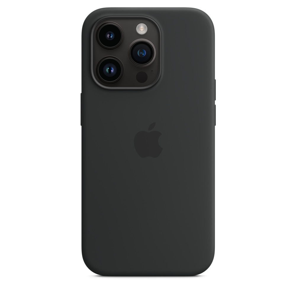 Силиконов Кейс Apple за iPhone 14 Pro, Черен - eMAG.bg