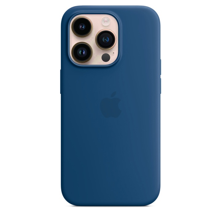 Силиконов Калъф за Apple iPhone 14 Pro, Dark Blue